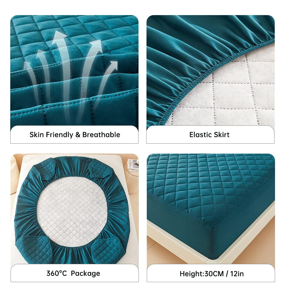Transform Your Sleep with Our 3D Air Fabric Waterproof Mattress Protector - Soft, Breathable, and Luxuriously Comfortable!